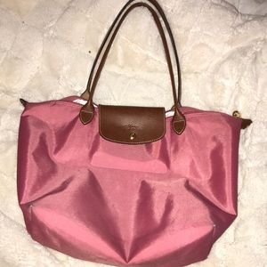 Dusty pink large long champ tote